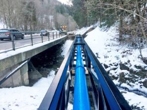 Wasserkraftwerk Weizbach Rohrbrücke