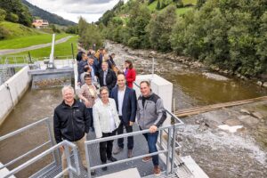 Kraftwerk Waldemme Gruppenfoto Wasserfassung