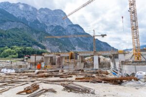 Kraftwerk Stegenwald Baustelle Panorama 1