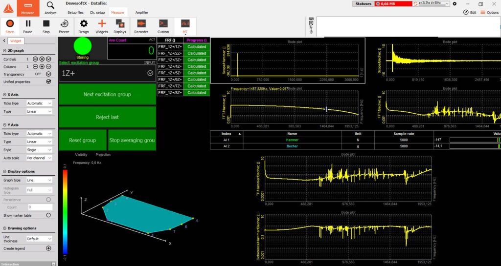 Dewesoft 6. Auto-generated screen