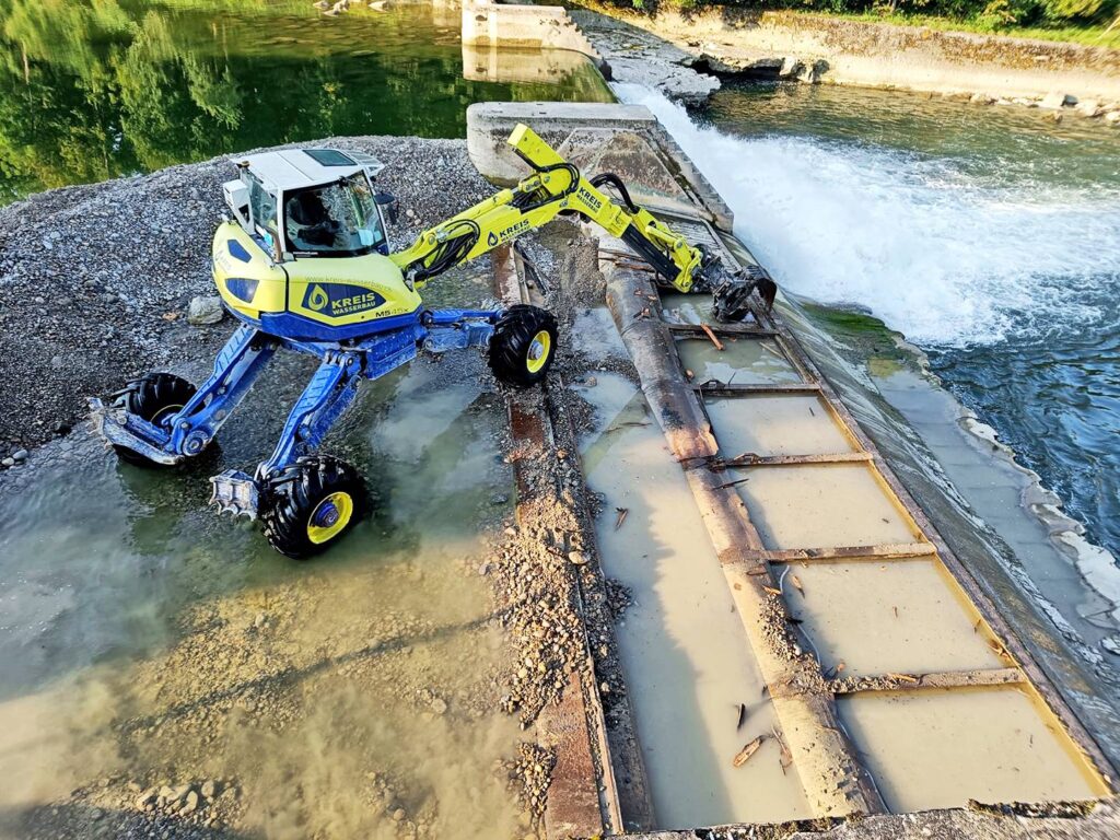 Wehranlage Weinfelden Abbrucharbeiten
