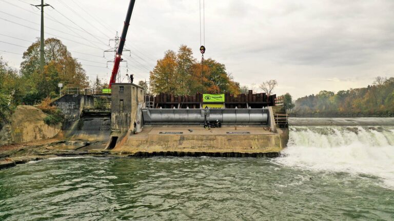 Wehranlage Weinfelden UW Ansicht