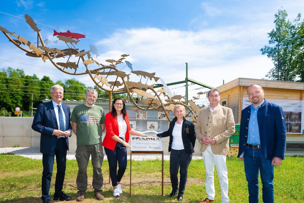 Fischaufstiegshilfe Gruppenfoto FAH Feistritz Ludmannsdorf