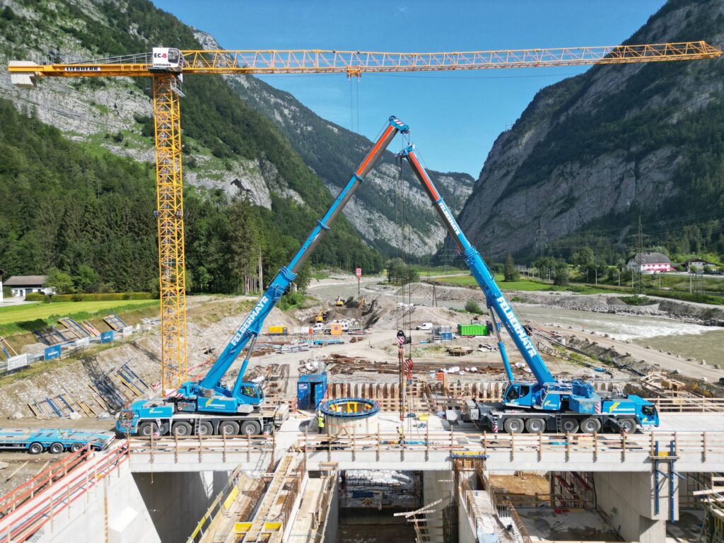 GlobalHydro_Kraftwerk Stegenwald_OnSite_Einheben_Leitapparat_02