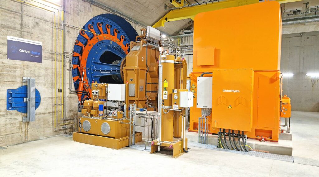 GlobalHydro_Kraftwerk Stegenwald_OnSite_Turbine fertig_01