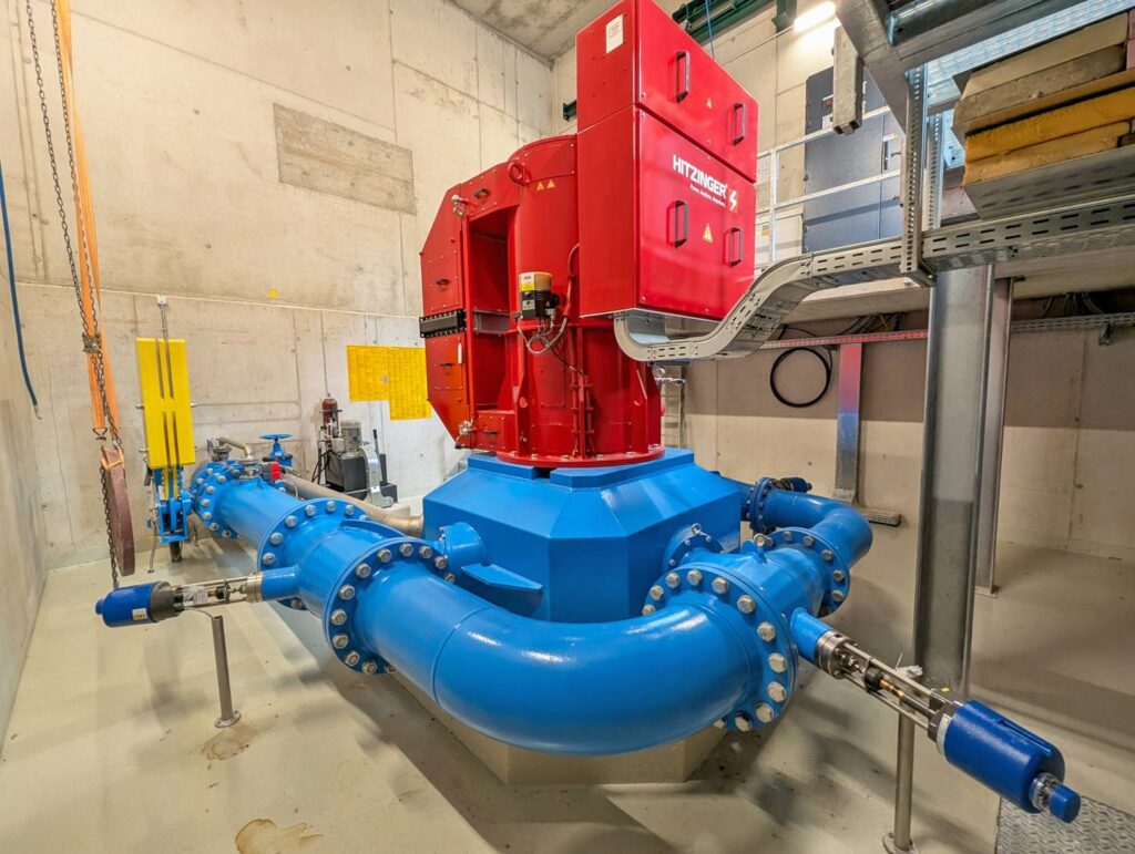 Kraftwerk Breiteneben Turbine Front