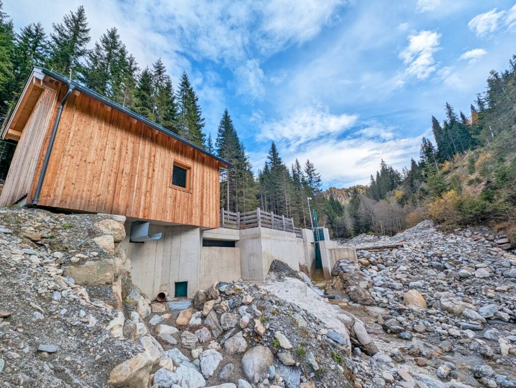 Kraftwerk Breiteneben Wasserfassung UW Ansicht