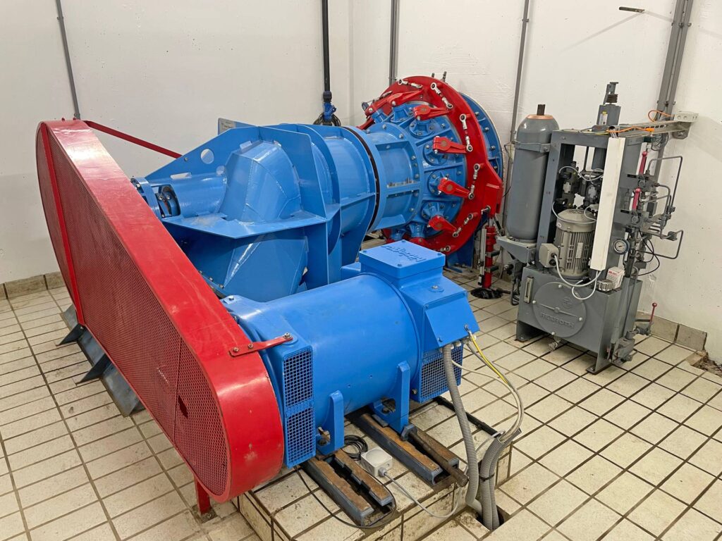 Kraftwerk Perschling Maschinensatz_nach_Revit