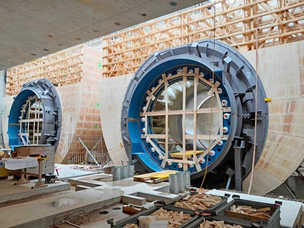 Kraftwerk Stegenwald Einlaufschalungen, Kw Stegenwald