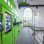 An der Substanz des Industriedenkmals wurde nichts verändert. Erneuert wurde allerdings auch die Steuerungstechnik. Steuerungstechnik, Kraftwerk Gibart