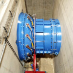 Leitapparat der doppeltregulierten Kaplan-Turbine KW Muldestausee Leitapparat