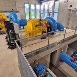 Die Turbinen für die neuen Kraftwerke stammen aus Kärnten: Die Firma EFG lieferte die elektromechanische Ausrüstung beider Anlagen. Im Bild: die beiden Francis-Spiralturbinen im Kraftwerk Wietersdorf. Francis-Spiralturbinen im Kraftwerk Wietersdorf