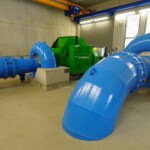 Die beiden Francis-Spiralturbinen im Größenverhältnis 1:2 stellen die optimale technische Lösung für die hydraulischen Gegebenheiten an der Görtschitz dar. Sie ermöglichen eine deutliche Produktionssteigerung gegenüber dem Altbestand. Francis-Spiralturbinen Görschitz