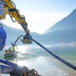 Kurz vor Weihnachten 2021 wurde das Rohr für die Tiefenwasserentnahme verlegt. Rohr für die Tiefenwasserentnahme