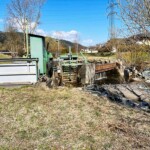Die Wehranlage an der Lavant vor der Erneuerung des kompletten Kraftwerks. KW Köppelmühle Wehranlage alt