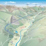 Das Triebwasser wird an der Wehranlage Ovella im schweizerisch-österreichischen Grenzgebiet gefasst und durch einen 23,2 km langen Triebwasserstollen zum Maschinenhaus im Tiroler Prutz geleitet. Der Stollen führt durch den Berg auf der orographisch rechten Talseite, je nach Lage zwischen 130 m und 1.200 m tief unter der Oberfläche. GKI gesamt_Panorama