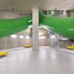 Mithilfe eines strömungsoptimierten Hosenrohrs wird das Triebwasser – max. 75 m3/s – auf die beiden Maschinensätze aufgeteilt. GKI_Hosenrohr