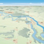 Grafische Darstellung des gesamten Projektgebiets vor der Erneuerung KW Jettenbach Töging Grafik