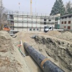 Die Sanierung und Aushöhlung des Maschinenhauses sind aufwändig. Wasserkraftwerk Suldenbach