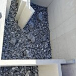 Sohlsubstrat mit Störsteinen im enature® Fishpass Dietikon. enatur Fischpass