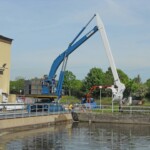 Voll verfahr- und drehbar: Braun liefert die optimal angepasste Lösung für die jeweilige Anforderung an die Rechenreinigung. Braun Rechenreinigungsmaschine