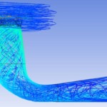Teillastwirbel einer konventionellen Francis-Turbine in der CFD-Darstellung. Francis Evo CFD Francis konventionell