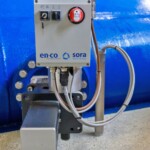 Die exakte Regelung der innenliegenden Pelton-Düsen erfolgt durch Elektroantriebe. Kraftwerk Fotscherbach Stellmotor Pelton Düsen