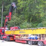 Bereits im Herbst '21 wurde der neue Hallenkran angeliefert. Kraftwerk Waidisch