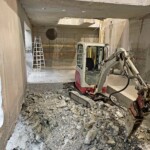 Spiluttini Bau sorgt für den Ausschnitt in der Betondecke. Kraftwerk Rettenstein