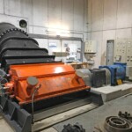 Maschinensatz des Altbestands: Die Durchströmturbine wurde ausgetauscht. Kraftwerk Rettenstein