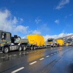 Dank günstiger Witterungsbedingungen im Januar letzten Jahres klappte der
Transport der Generatoren über den Simplonpass (2.000 m ü.A.) problemlos. Kraftwerk Gabi