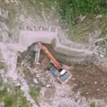 Wichtig für die Arbeitsbedingungen vor Ort: den Gegebenheiten angepasste Baugrubensicherungen Kraftwerk Spiegelwald