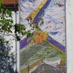 Die Mosaikwand am historischen Kraftwerksgebäude lässt Anklänge an die Glaskunst aus Murano erahnen. Ruselkraftwerke