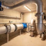 Apparatekammer des neuen Trinkwasserkraftwerks im Kanton Glarus Trinkwasserkraftwerk Auli Apparatekammern