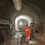 Der Freispiegelstollen hat eine Länge von 1.360 m. Kraftwerk Augand Stollen 90 x 120 mm